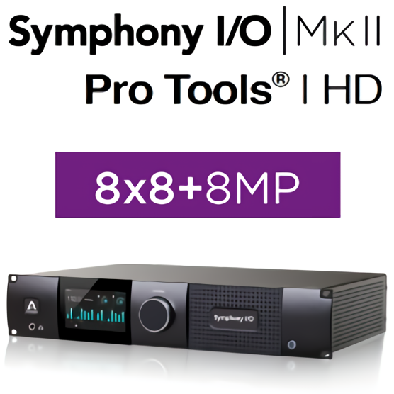 Symphony I/O MKII PTHD Chassis with 8x8 Analog I/O + 8x8 AES/OP I/O + 8 Mic Pre Amp Module (Both slots populated)