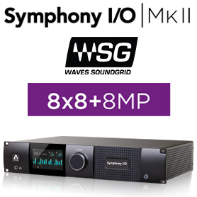 Symphony I/O MKII SoundGrid Chassis with 8x8 Analog I/O + 8x8 AES/OP I/O + 8 Mic Pre Amp Module (Both slots populated)