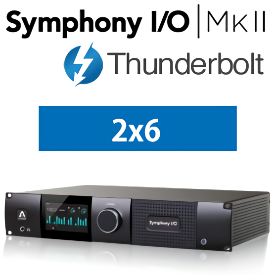 Symphony I/O MKII Thunderbolt Chassis with 2x6 SE Analog I/O + 8x8 Optical + AES I/O + 2-Ch S/PDIF