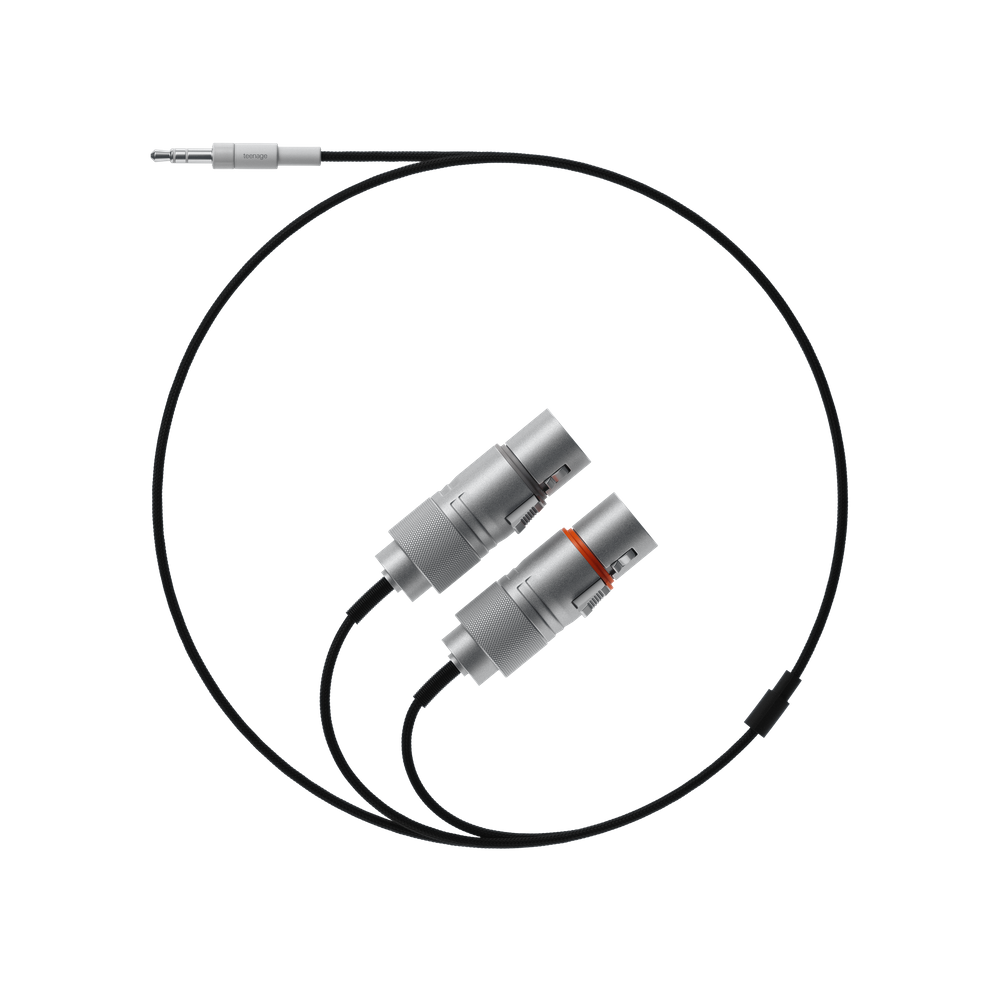 field audio cable 3.5mm to 2 x XLR (socket)