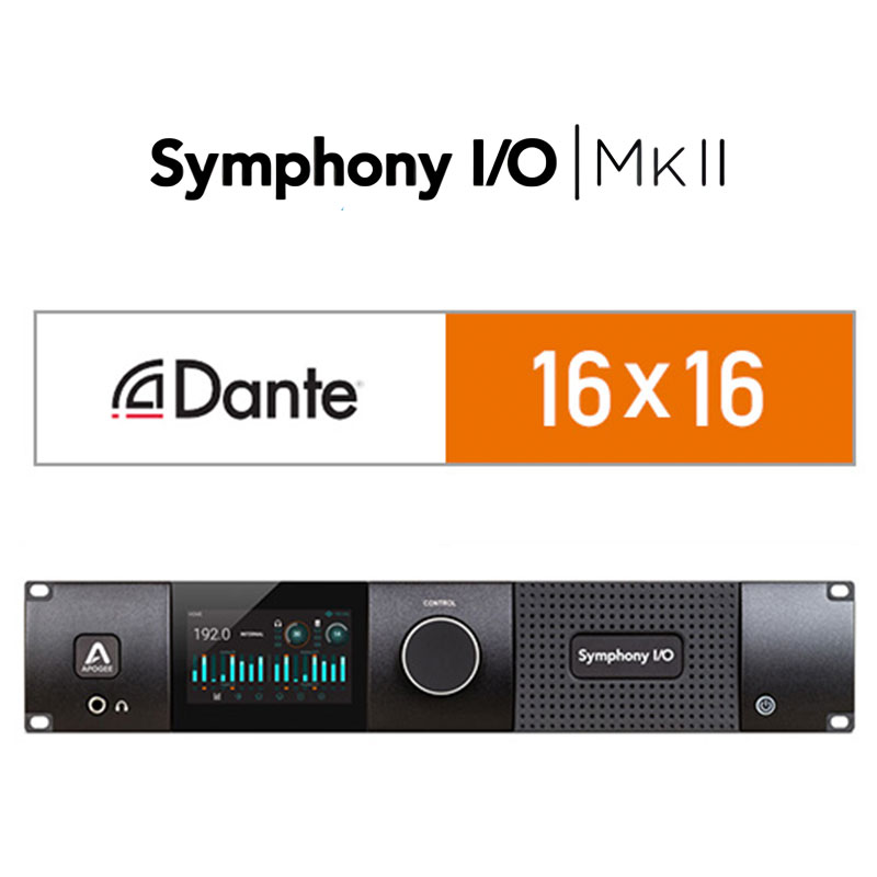 Symphony I/O MKII Dante + Pro Tools HD Chassis with 16 Analog In + 16 Analog Out