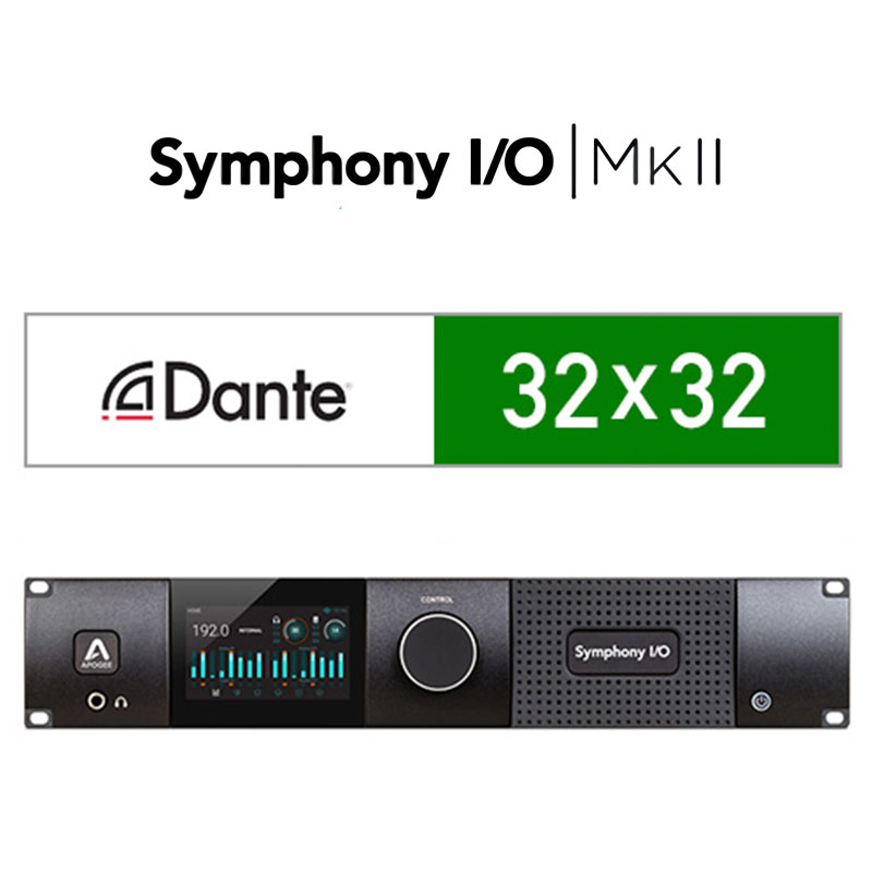 Symphony I/O MKII Dante + Pro Tools HD Chassis with 16 Analog In + 16 Analog Out+16 Analog In + 16 Analog Out (Both slots populated)
