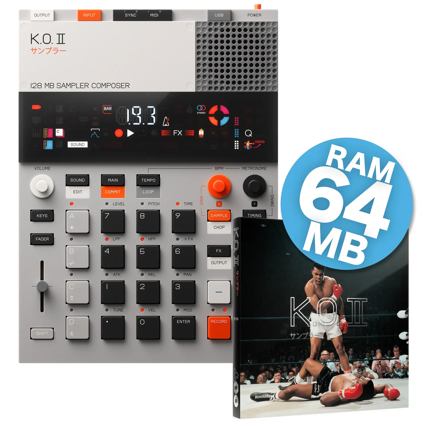 teenage engineering  EP-133 K.O. II（64MB）台数限定特価！