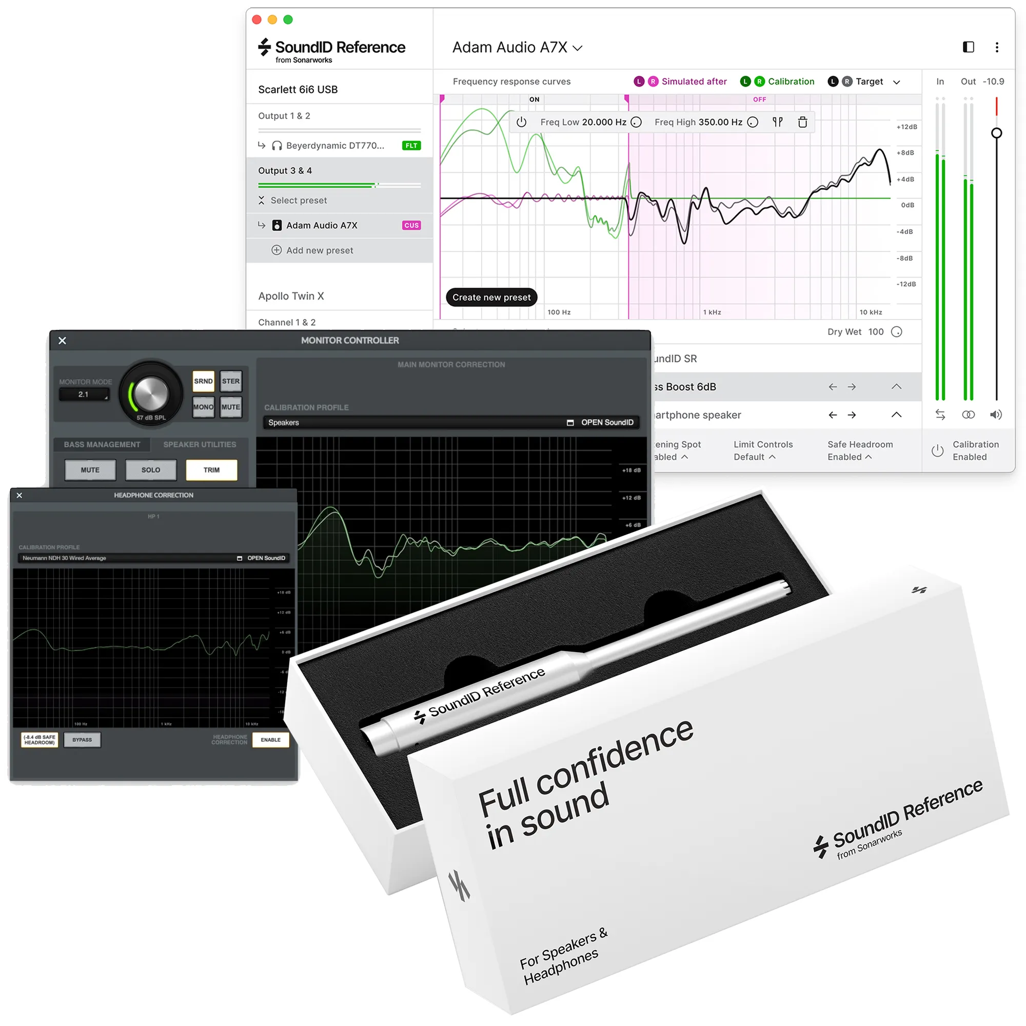 Apollo Monitor Correction Add-on for bundling with SoundID Reference for Speakers & Headphones with Measurement Microphone
