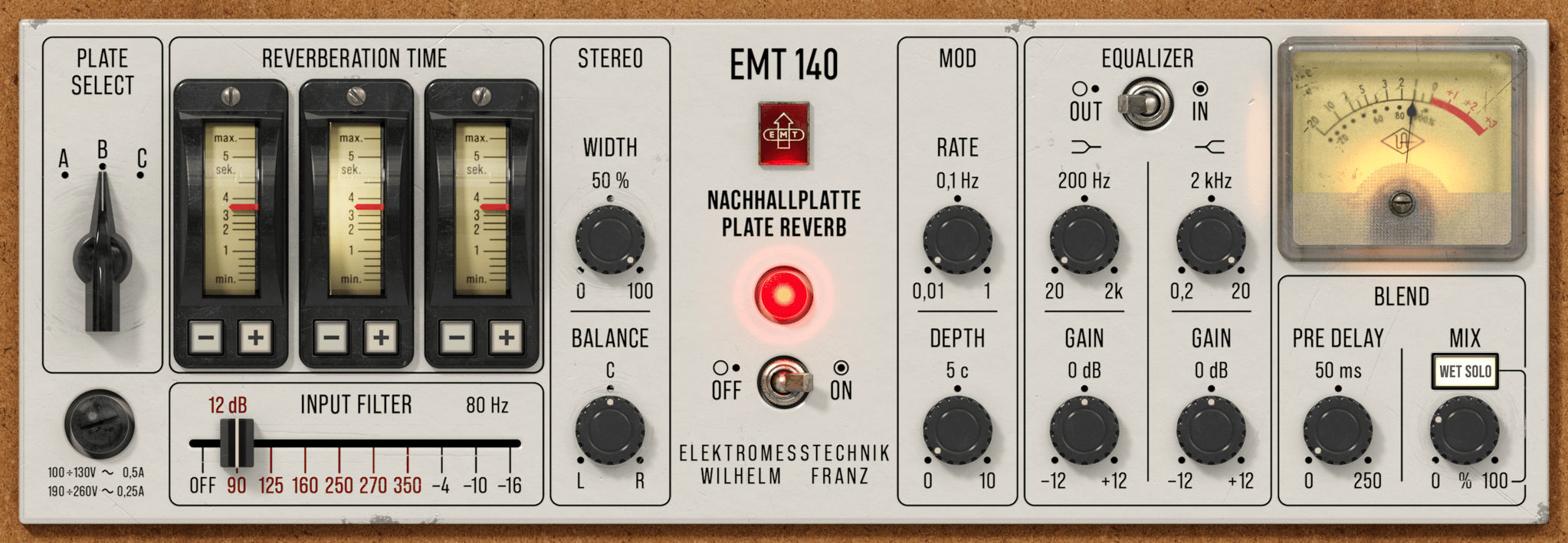 EMT 140 Classic Plate Reverberator