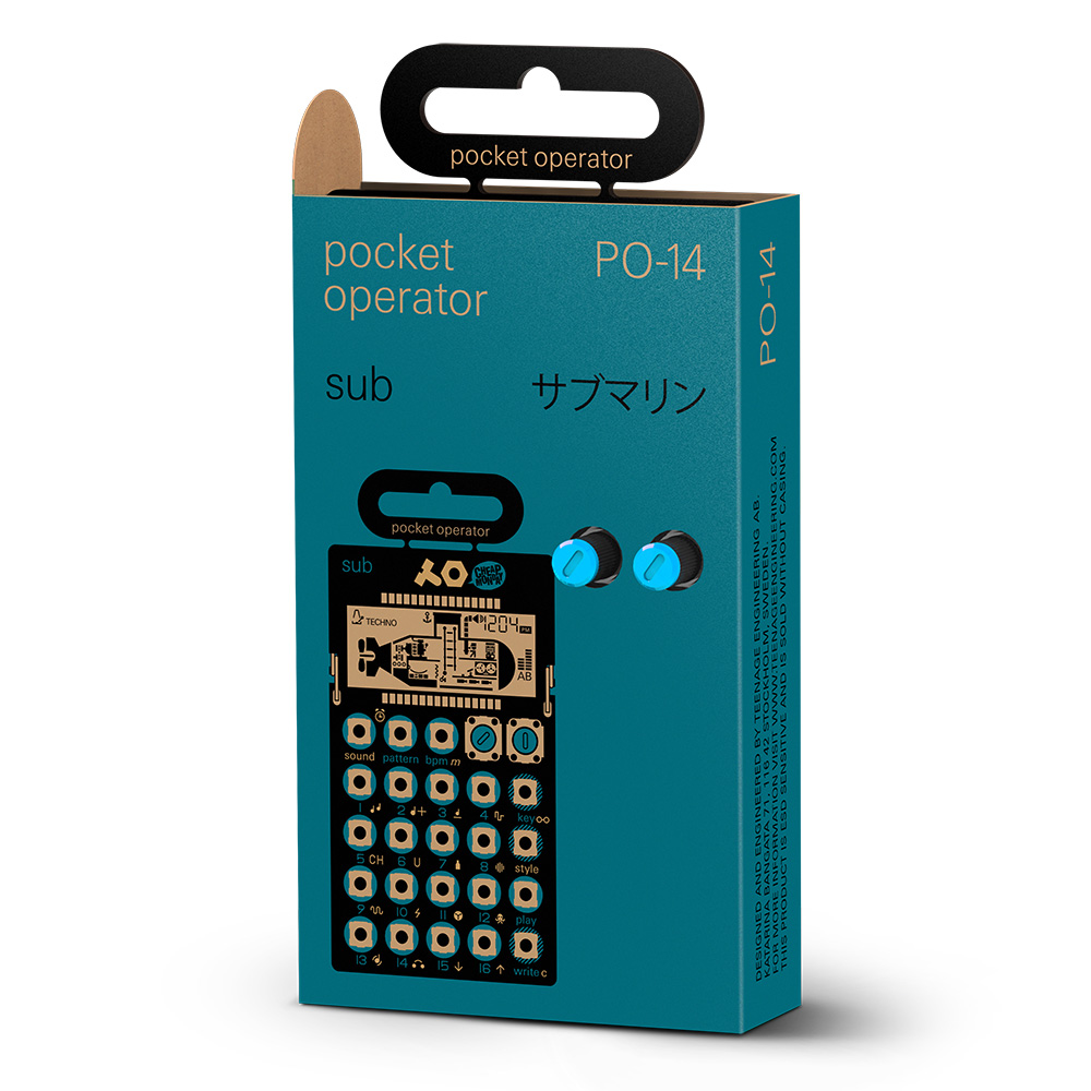 PO-14 sub ポケットサイズのシンセサイザー / ドラムマシン/ シーケンサー