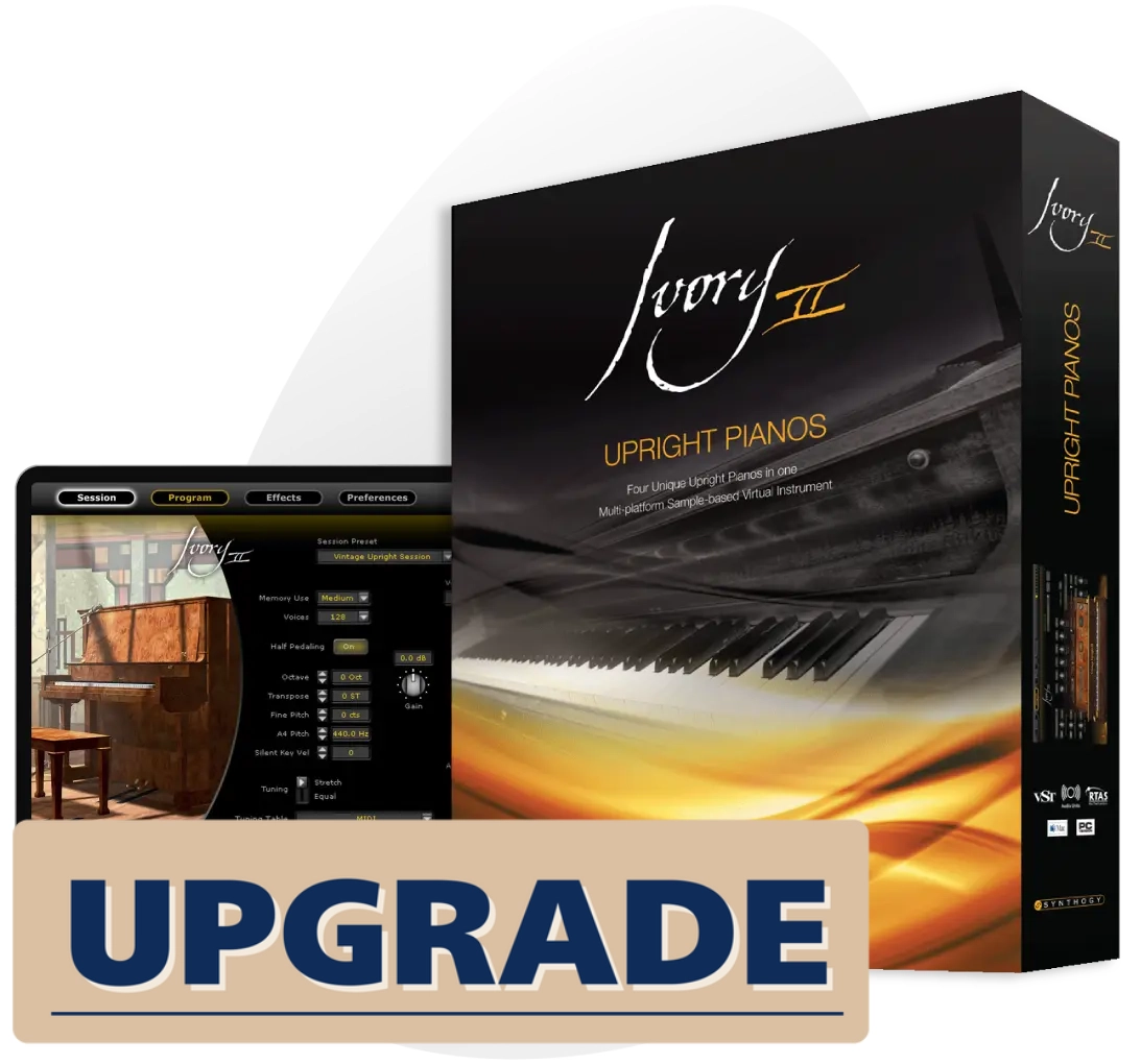 Ivory II Upright Pianos Upgrade (Download) 