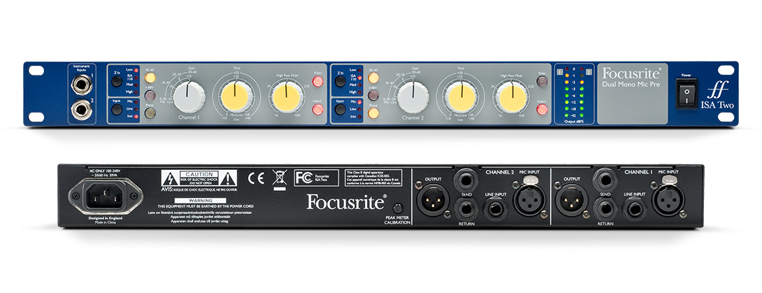 Focusrite ISA Two 2chマイクプリアンプ