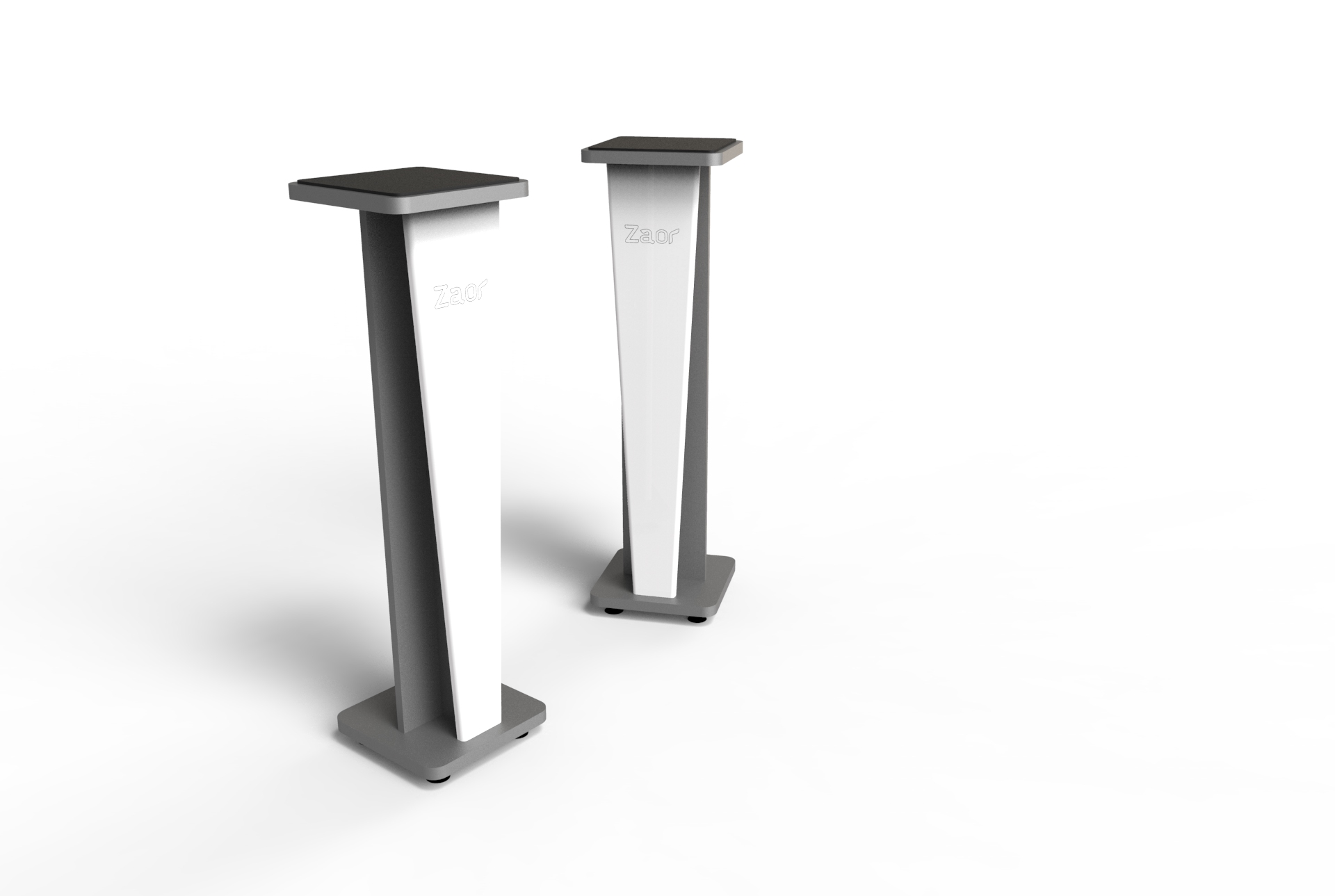Croce Stand 42 (pair)　White Gloss/Grey