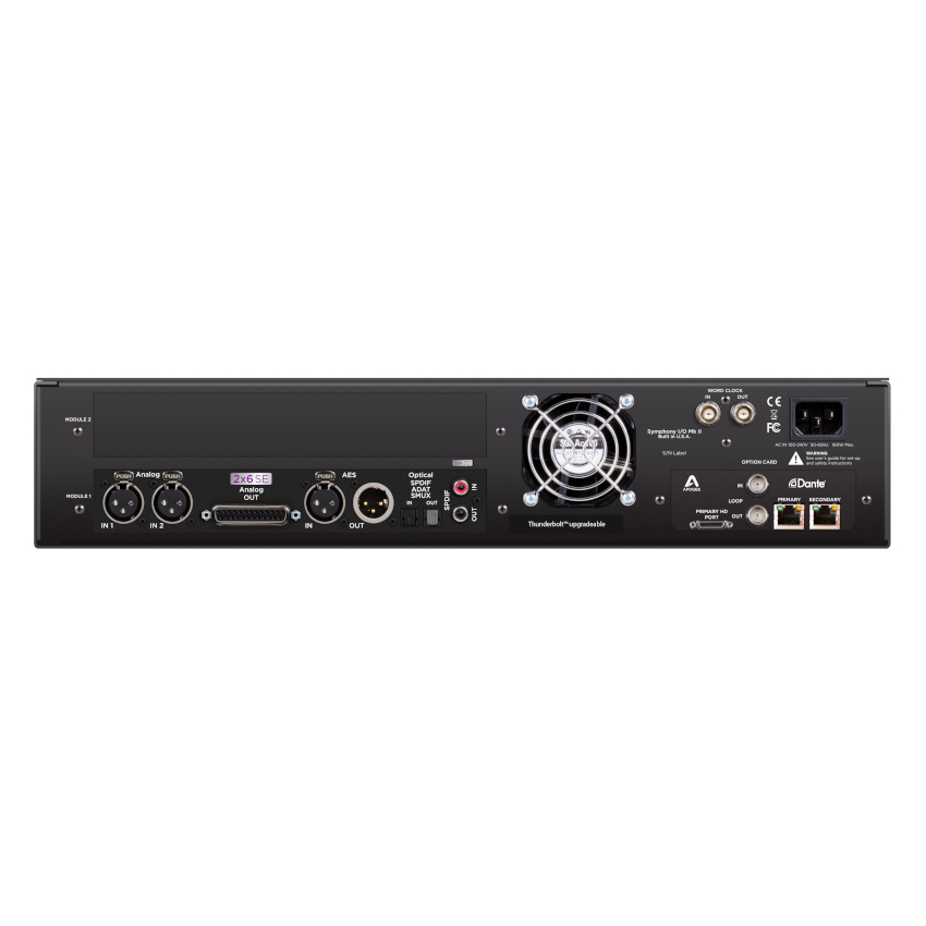 Symphony I/O MKII PTHD+Dante接続＆モジュール2x6 SE