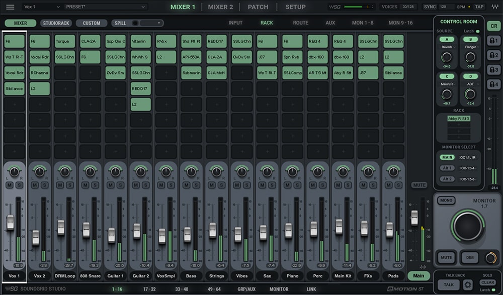 SoundGrid Studio + eMotion ST 16 Ch. Mixer
