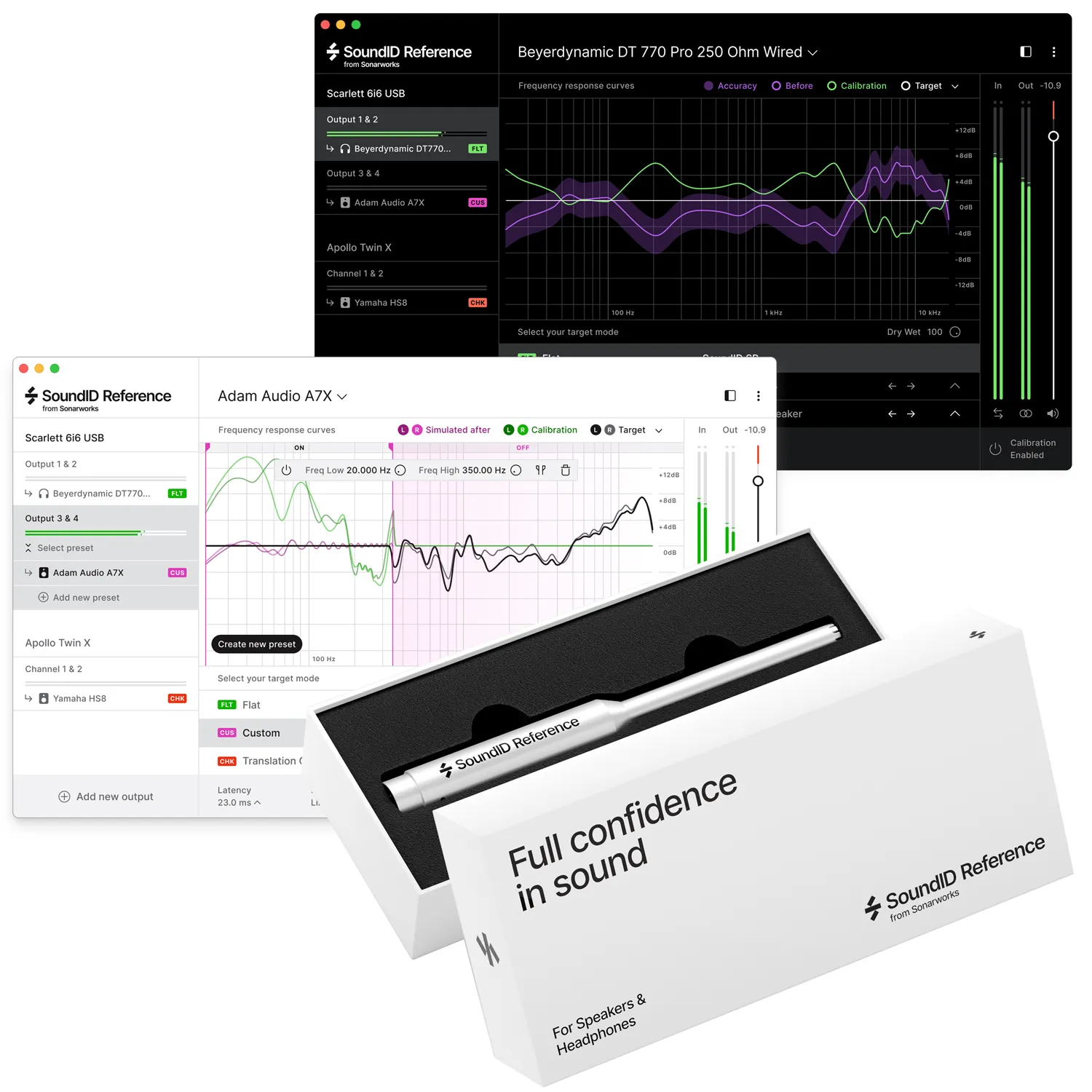 SoundID Reference for Speakers & Headphones with Measurement Microphone (retail box)