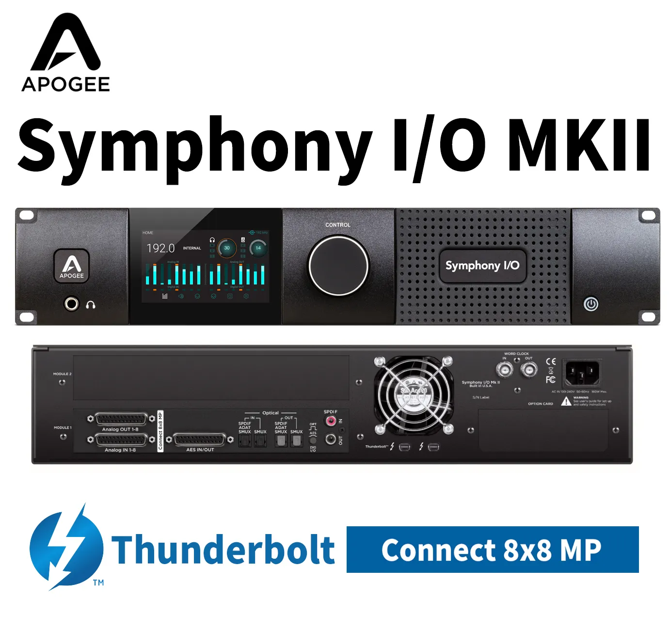 Symphony I/O MKII Thunderbolt接続＆モジュール8x8 MP