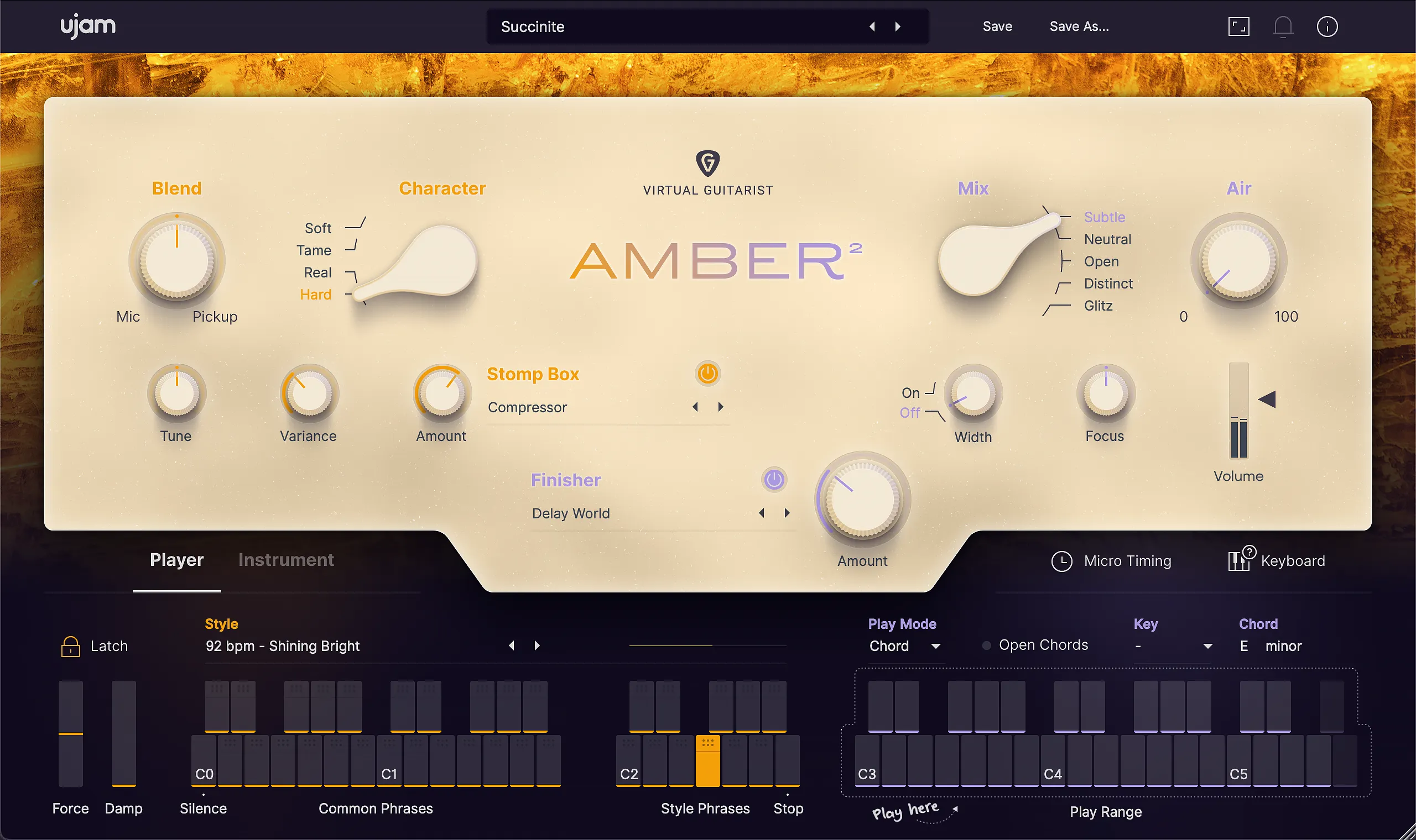 Virtual Guitarist AMBER 2 アップグレード	