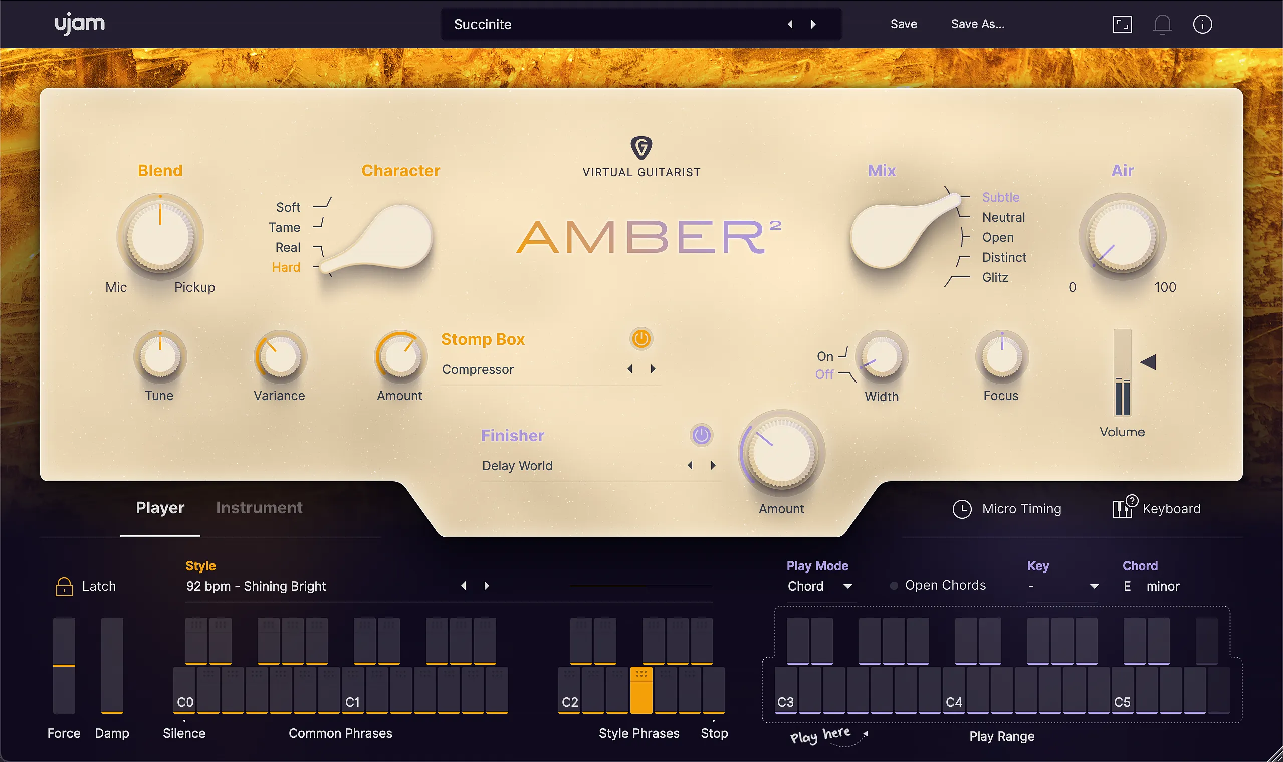 Virtual Guitarist AMBER 2 ロイヤリティ