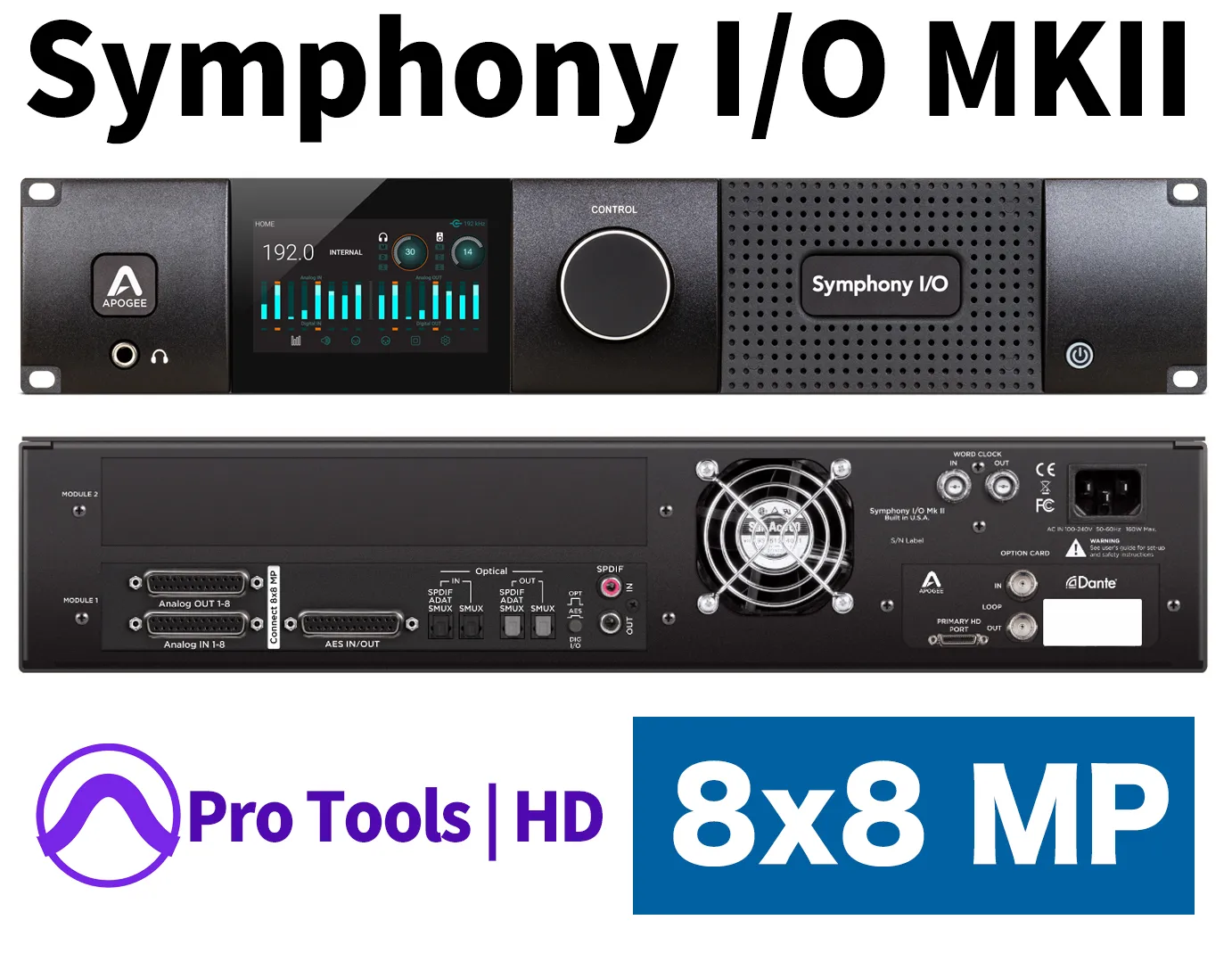 Symphony I/O MKII  Pro Tools HD接続＆モジュール8x8 MP