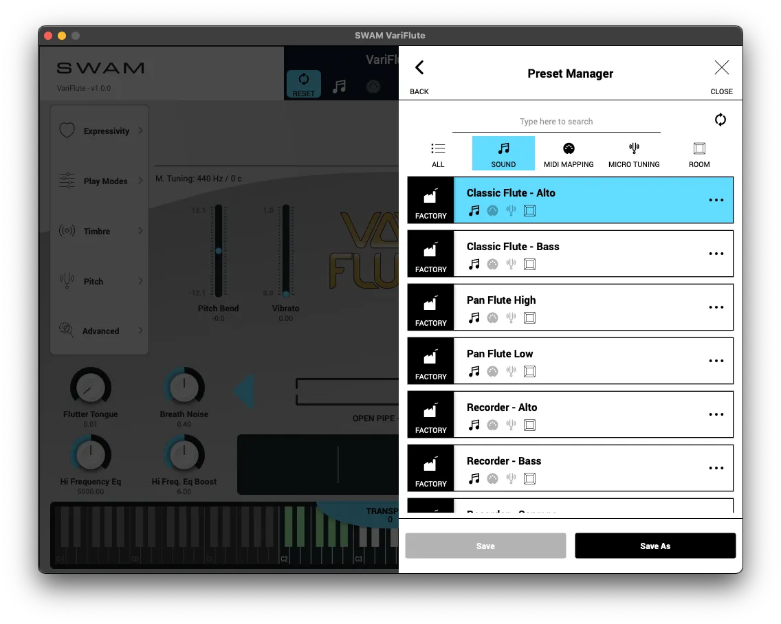SWAM VariFlute (Discovery Line) EDU版
