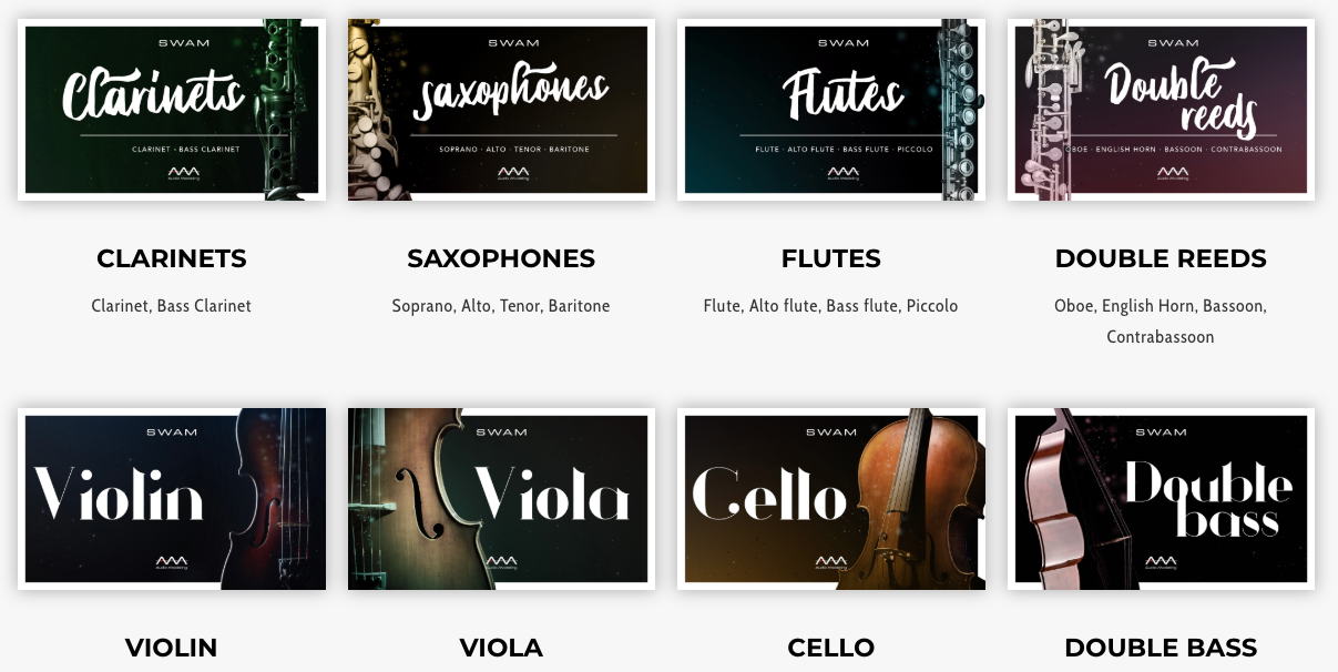 SWAM Orchestra bundle(Solo Instruments + Sections)