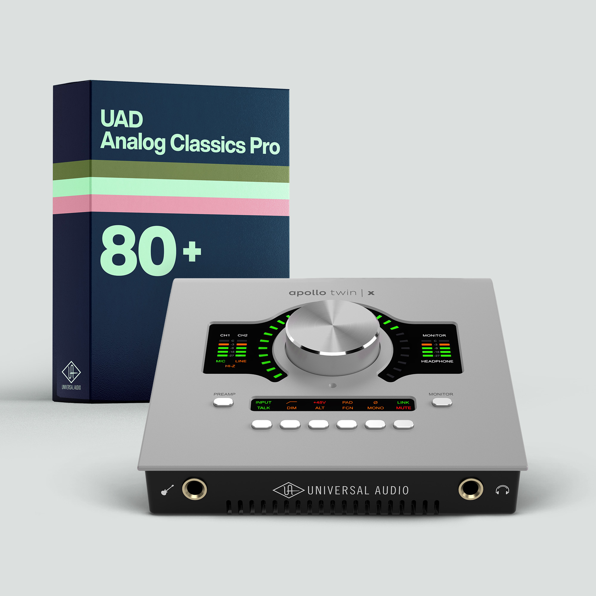 Apollo Twin X DUO | Gen 2 Thunderbolt Audio Interface with UAD Analog Classics Pro