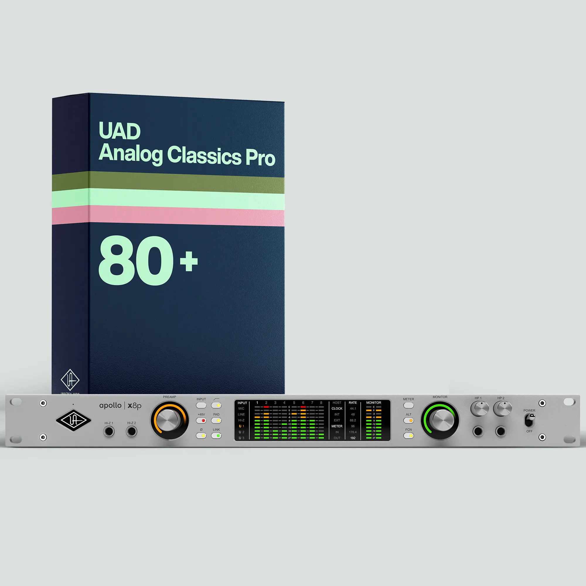Apollo x8p | Gen 2 Thunderbolt Audio Interface with UAD Analog Classics Pro