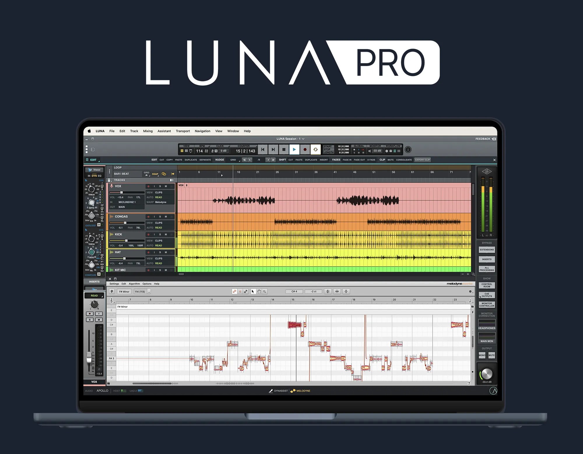 LUNA PRO 2.0（単体総額45万円相当のプラグインパック付属）