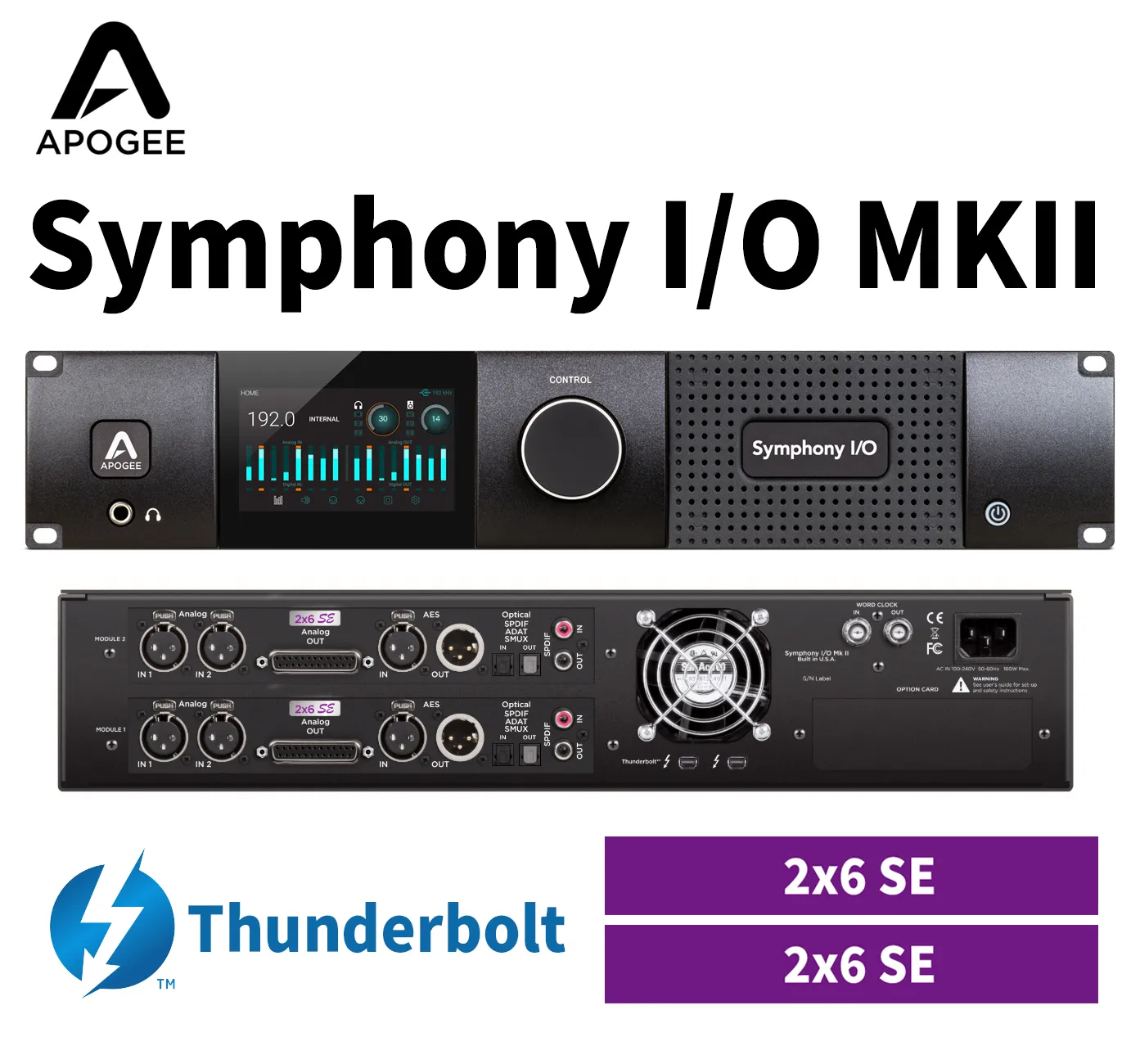 Symphony I/O MKII Thunderbolt. 2-2X6SE