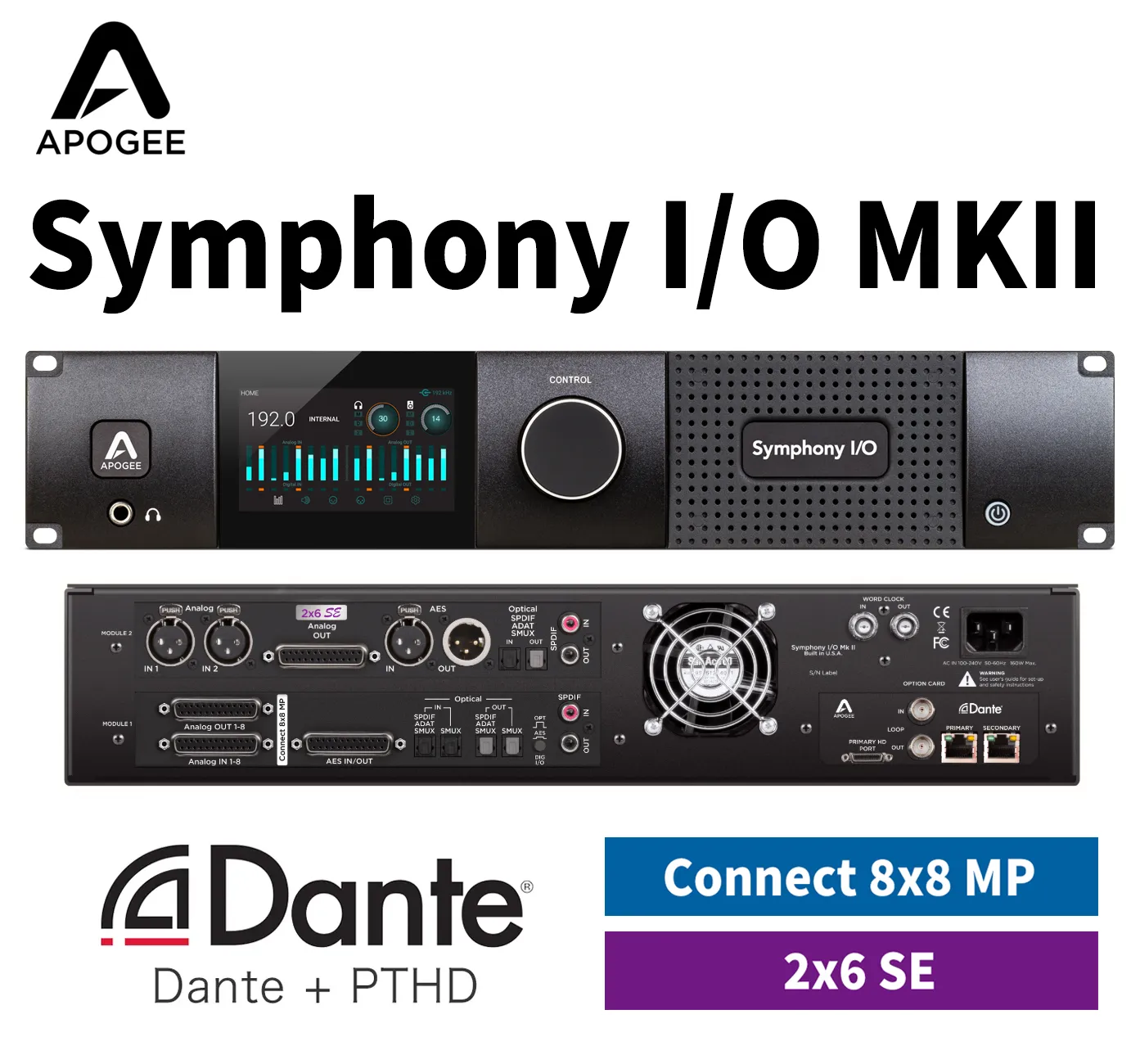 Symphony I/O MKII Dante & Pro Tools HDX Connect8 + 2x6SE