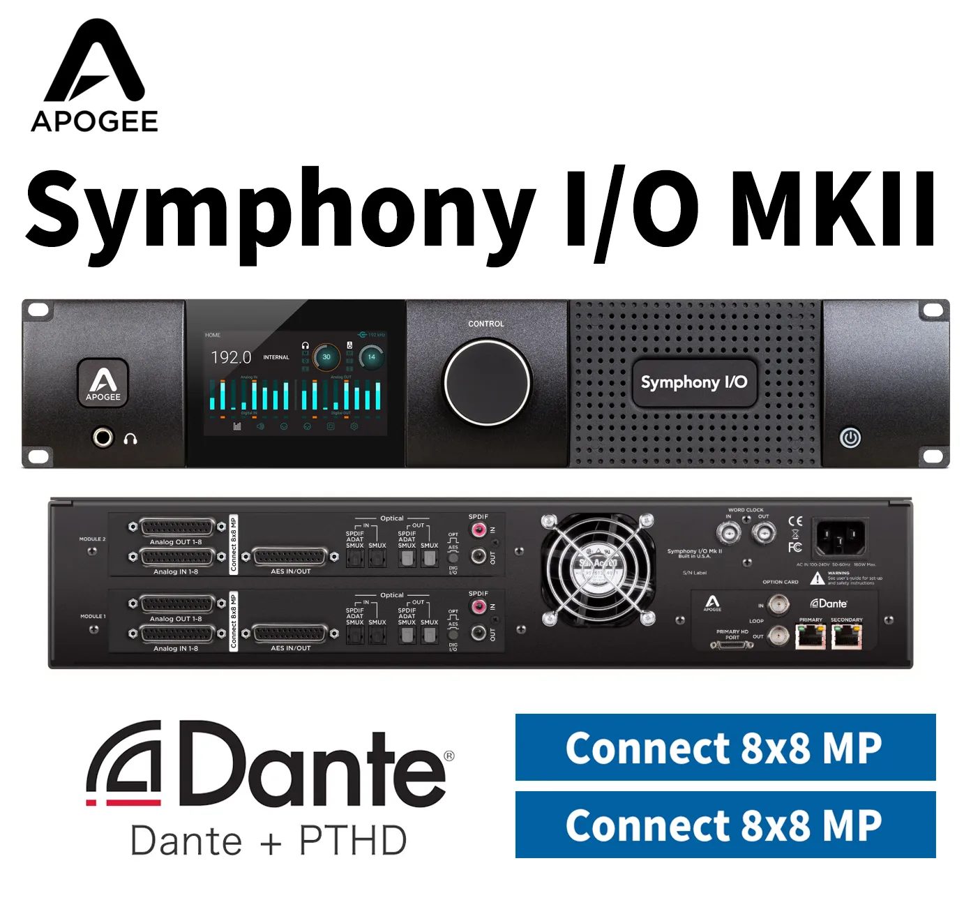 Symphony I/O MKII Dante & Pro Tools HDX 2-Connect8