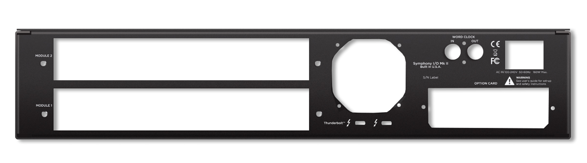 Symphony I/O MK II TB3 Card + Rear Panel
