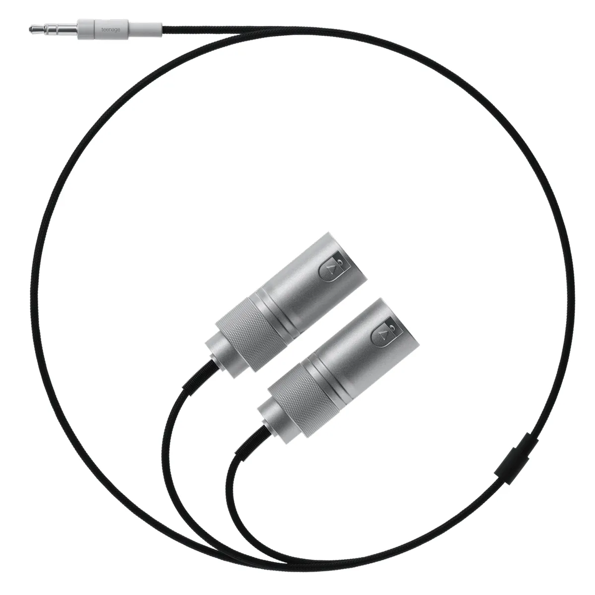 field audio cable 3.5mm to 2 x XLR (plug)