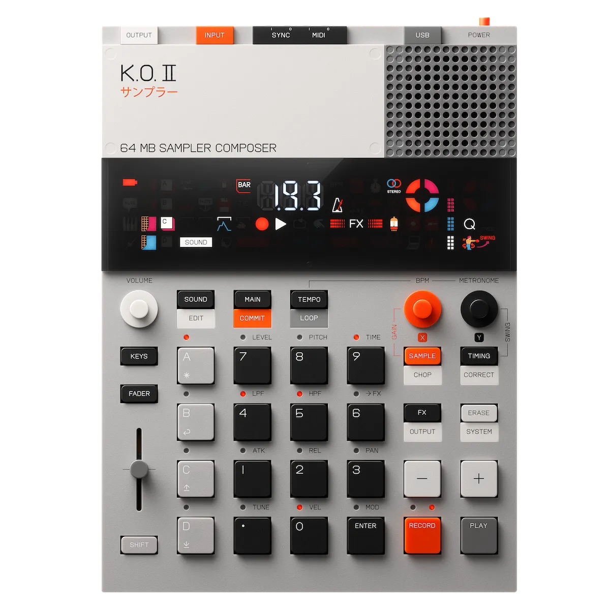 teenage engineering  EP-133 K.O. II：the champ edition (限定版)