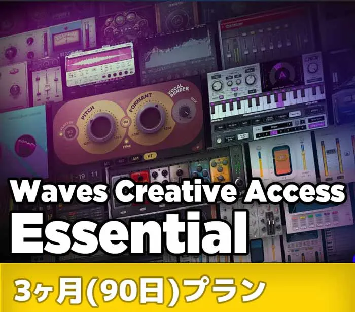 Waves Creative Access サブスクリプション : Essential 3ヶ月(90日)プラン 通常のご注文