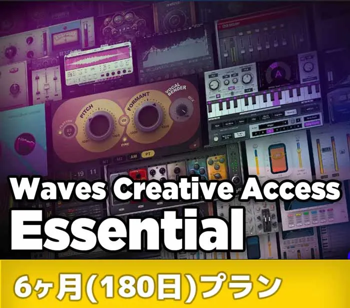 Waves Creative Access サブスクリプション : Essential 6ヶ月(180日)プラン 通常のご注文
